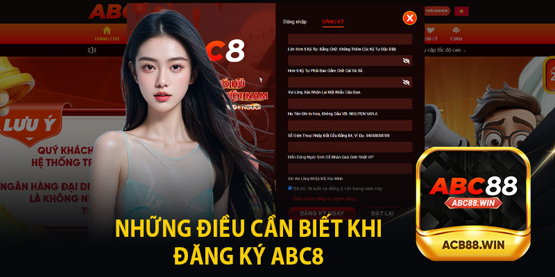 Những Điều Cần Biết Khi Đăng Ký ABC8