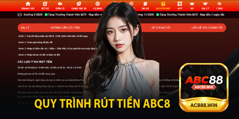 Quy Trình Từng Bước Rút Tiền ABC8